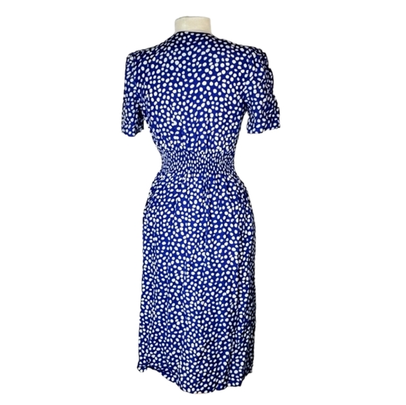 KARIN STEVENS Polkadot Vintage Dress Womens size 8 Petite - Picture 3 of 7